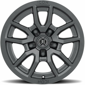 ICON Alloys Vector 5, Satin Black, 17 x 8.5/5 x 150, 25mm Offset, 5.75