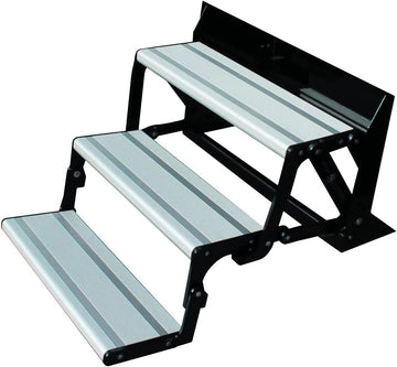 Lippert 293661 Tread Lite Aluminum Manual RV Triple Entry Step
