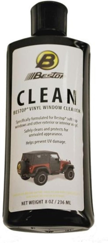 Bestop 11213-00 Vinyl Window Cleaner, 8 oz (Single bottle, boxed)