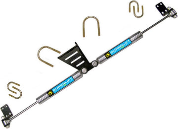 Superlift Suspension | 92105 | High Clearance Dual Steering Stabilizer Kit - SR SS by Bilstein (Gas) - 2007-2018 Jeep Wrangler JK