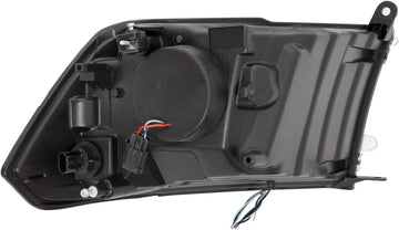 ANZO USA 111404 DODGE RAM 09-18 PROJECTOR PLANK STYLE HEADLIGHT w/HALO BLACK CLEAR AMBER