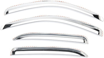 Putco 480137 Element Chrome Window Visor - Set of 4