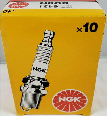 NGK 10 Pack of Genuine OEM Standard Spark Plugs # BU8H-10PK