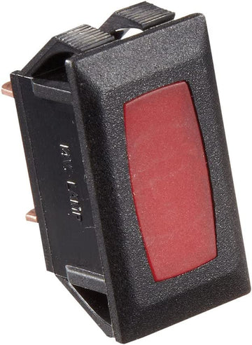 RV Designer Collection S361 Rocker Switch 10A Black W/Red
