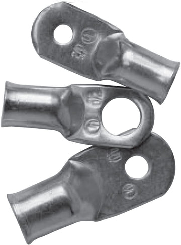 Ancor Marine Grade Electrical Heavy Duty Tinned Copper Lugs 2-Gauge Size 1/2 Screw 10-Pack