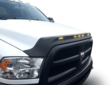 Auto Ventshade [AVS] Aeroskin Lightshield/Hood Protector | Flush Mount, Low Profile | Textured Black, 1 pc | 753051 | Fits 2010-2018 Dodge Ram 2500, 3500