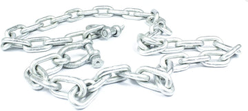 Moeller Marine 053220-10, Anchor Chain with Shackle, 1/4" x 4"