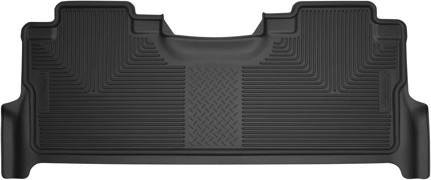 Husky Liners - 53381 Fits 2017-20 Ford F-250/F-350 Crew Cab - with Factory Storage Box X-act Contour 2nd Seat Floor Mat (with Factory Box) Black Fits All specific fit Black