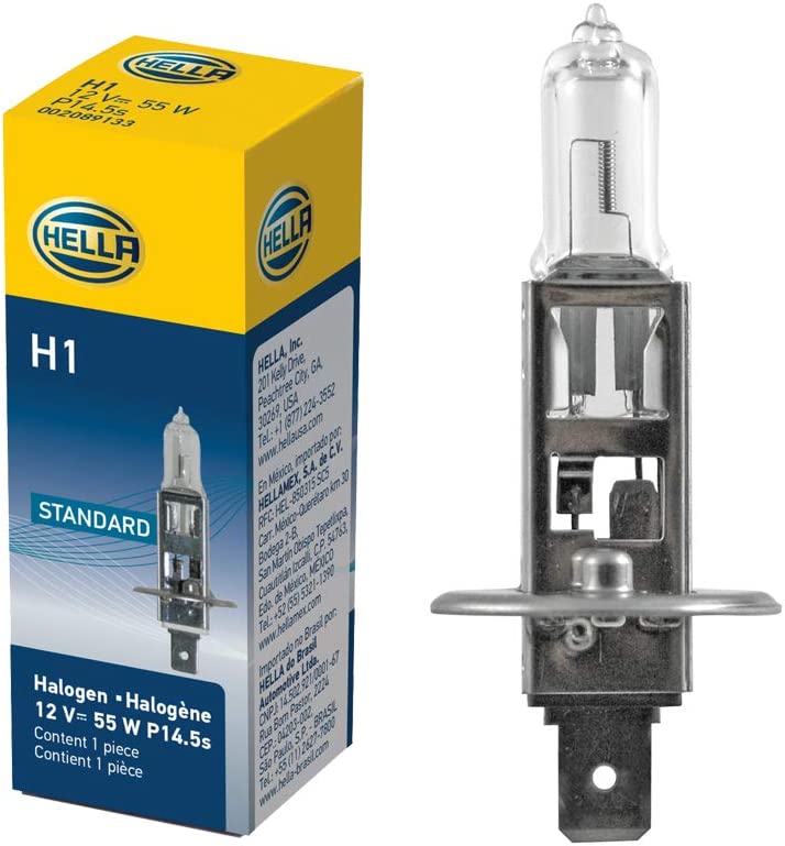 HELLA H83115001 H1 12V/55W Halogen Bulb Standard - 55W Single Box