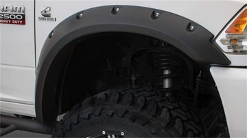 Bushwacker 50921-02 Matte Black Dodge Ram Pocket Style Fender Flare, Set of 4 (Max Coverage)