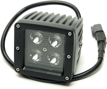 Southern Truck 79916 Black Face 3" x 3" 16W Square LED Spot Light (DT Harness 79900/1,440 Lumens)