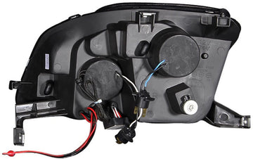 AnzoUSA 121341 Black Clear Projector Halo Headlight with LED for Honda Prelude - (Sold in Pairs)