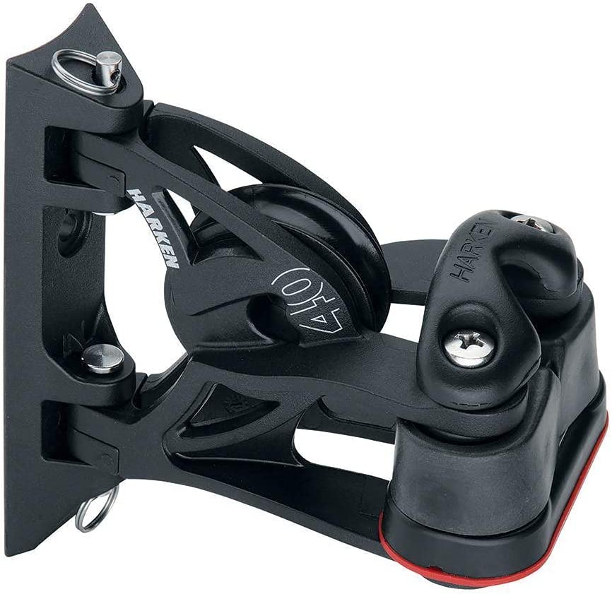 HARKEN 40MM CARBO AIR PIVOTING LEAD BLOCK W/ CARBO CAM CLEAT