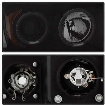 Spyder Auto PRO-YD-DR02-HL-BSM Dodge Ram LED Halo Projector Headlight Black Smoke