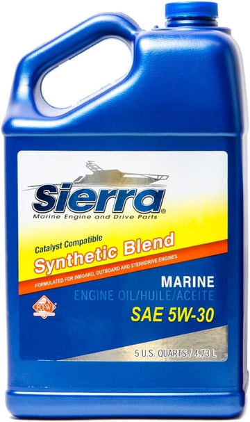 Sierra 18-9555-4 5W-30 FC-WCAT Semi-Synthetic Engine Oil-5 Quart