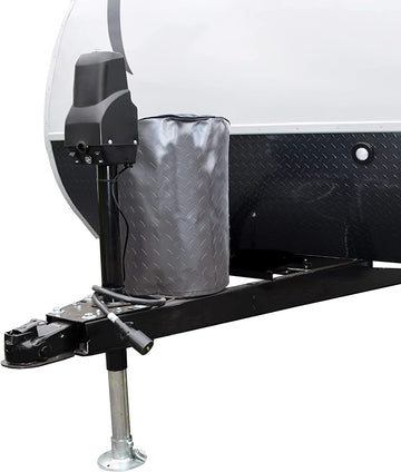 ADCO 2711 Silver Single 20 Diamond Plated Steel Vinyl Propane Tank Cover