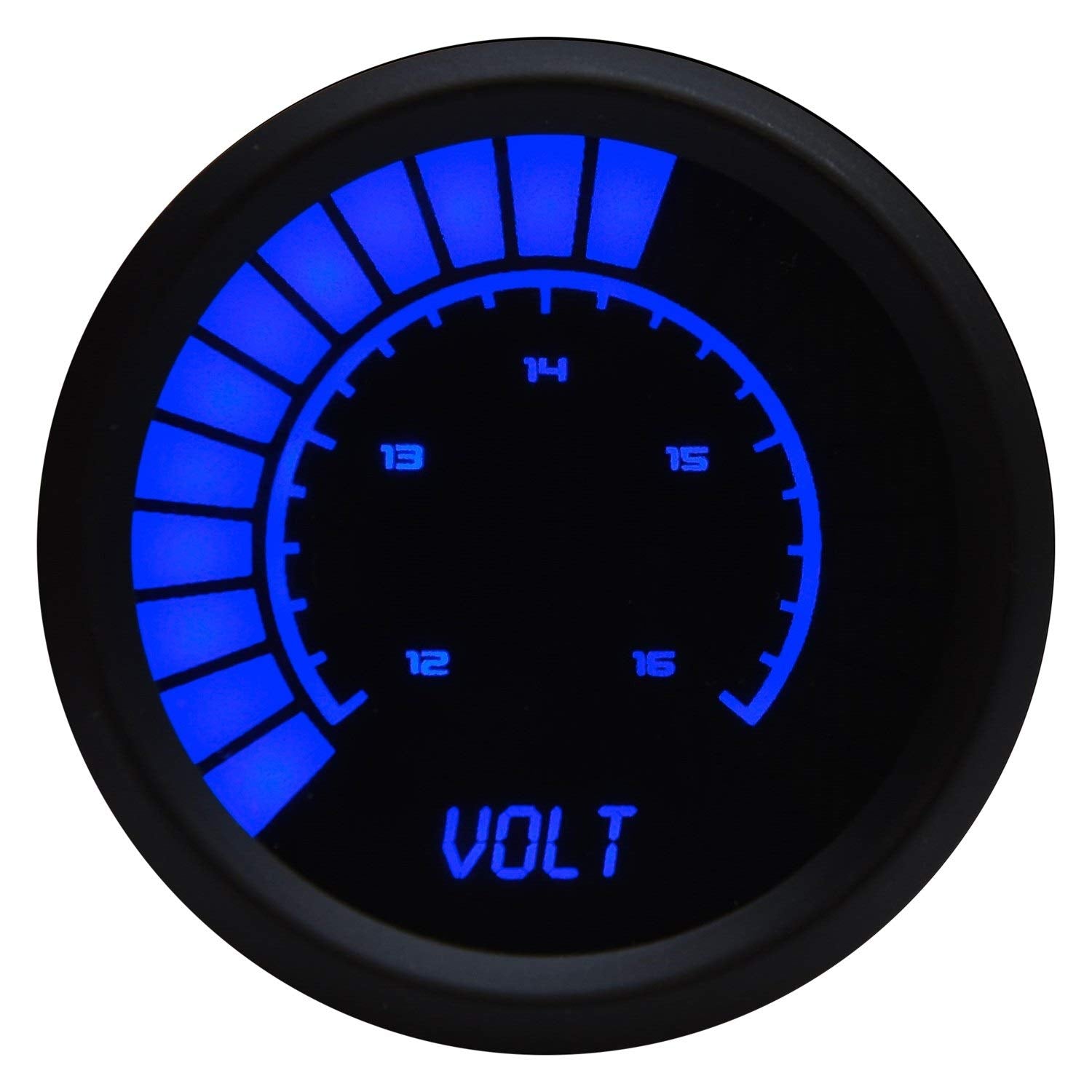 Intellitronix Analog Bargraph Voltmeter Gauge (Blue)
