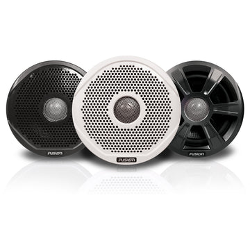 FUSION FR7022 7" Round 2-Way IPX65 Marine Speakers w/3 Speaker Grilles Provided