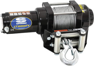 Superwinch 1130220 LT3000ATV 12 VDC Winch 3,000-Pound/1360 kg with Roller Fairlead, Mount Plate, Handlebar Rocker Switch, and Handheld Remote 13.2