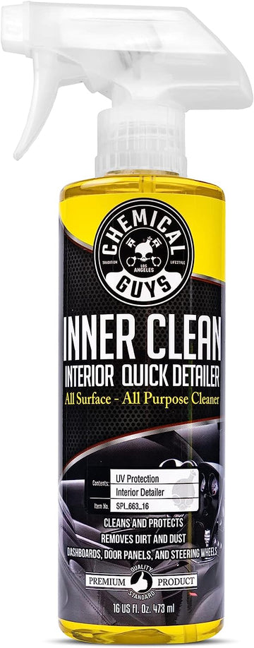 Chemical Guys SPI_663_16 InnerClean Interior Quick Detailer And Protectant, Safe for Cars, Trucks, SUVs, Jeeps, Motorcycles, RVs & More, 16 oz