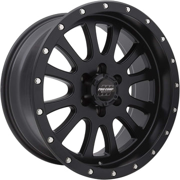 Pro Comp Wheels 5044-7983 Series 44 Syndrome Satin Black Finish Size 17x9 Bolt Pattern 6x5.5 in. Back Space 4.5 in. Series 44 Syndrome Satin Black Finish