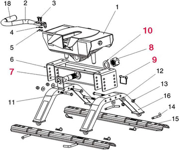 Husky Towing Products 31574 Pivot Pin Kit for 16Kw & 26Kw