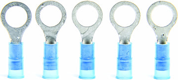 Camco 63191 Blue 5/16" Stud 16-14 Gauge Insulated Ring Terminal - Pack of 5 5/16 Inch Blue