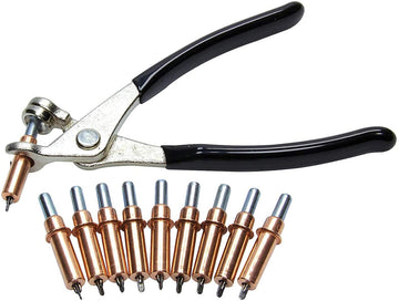 Allstar Cleco Pins - 1/8 in OD - Pliers Included - Steel - Cadmium - Set of 10
