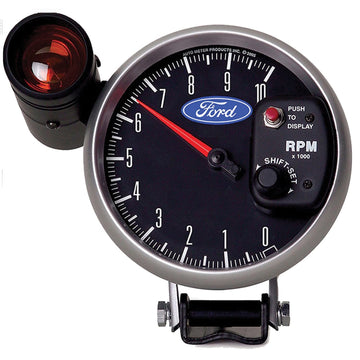 AutoMeter Gauge, Tachometer, 5", 10K RPM, Pedestal W/Ext. Shift-Lite, Ford (880827)