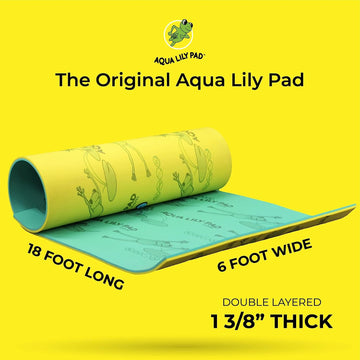 Aqua Lily Pad Water Mat Playground Floating Foam Pad for Lake 18 ft