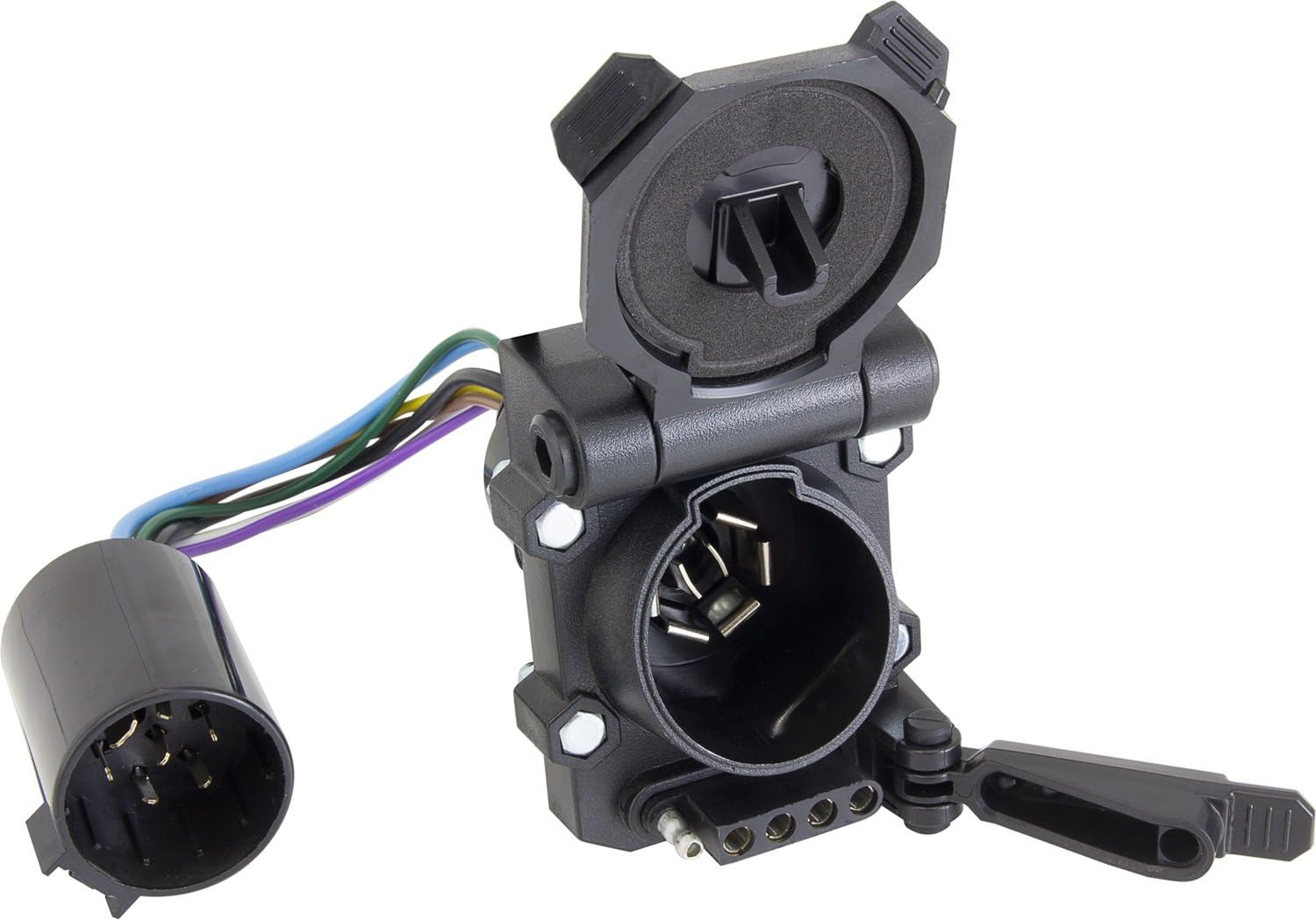 Hopkins Towing Solution 40999 Plug-In Simple Endurance Multi-Tow Vehicle To Trailer Wiring Harness 7 Blade 5 And 4 Flat Connector With Harness Qty 25 3 Year Warranty Plug-In Simple Endurance Multi-Tow Vehicle To Trailer Wiring Harness