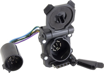 Hopkins Towing Solution 40999 Plug-In Simple Endurance Multi-Tow Vehicle To Trailer Wiring Harness 7 Blade 5 And 4 Flat Connector With Harness Qty 25 3 Year Warranty Plug-In Simple Endurance Multi-Tow Vehicle To Trailer Wiring Harness