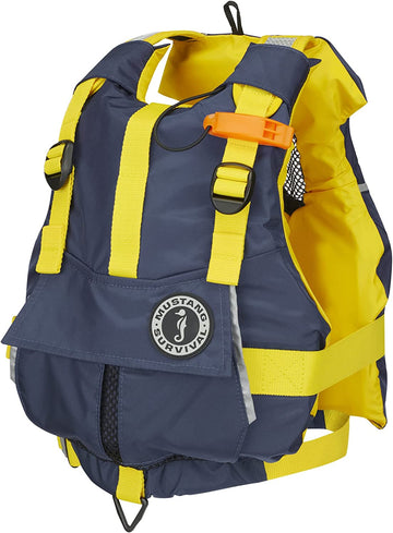 Mustang Survival - Bobby Foam Adult PFD (Gray/Yellow - One Size Fits All)
