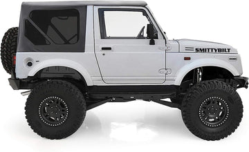 Smittybilt Replacement Soft Top with Clear Windows and No Door Uppers (Black) - 98515