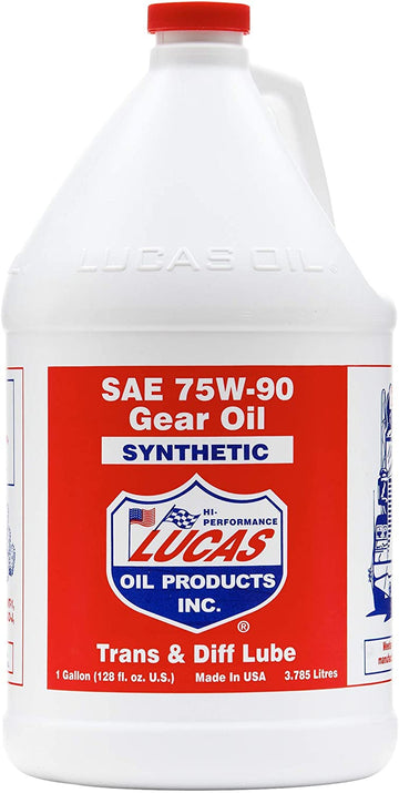 Lucas Oil LUC10048 10048 SAE 75W-90 Synthetic Transmission and Differential Lube - 1 Gallon