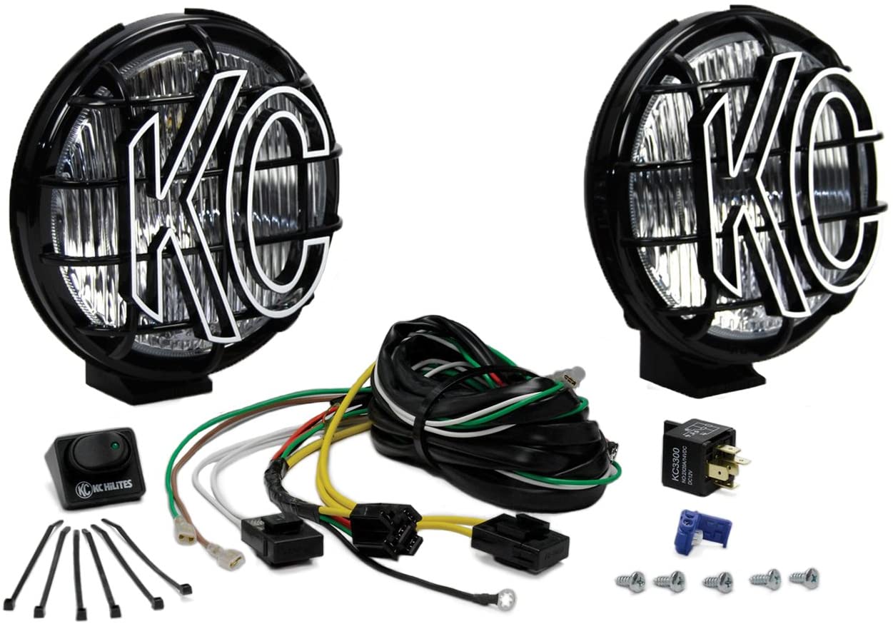 KC Hilites 152 Apollo Pro 6" 100W Round Fog Light Kit with Polymax Housing - Pair Fog Pair