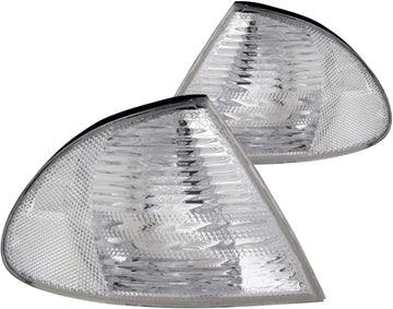 Anzo USA 521006 BMW Clear W/Amber Reflectors Cornering Light Assembly - (Sold in Pairs) Factory