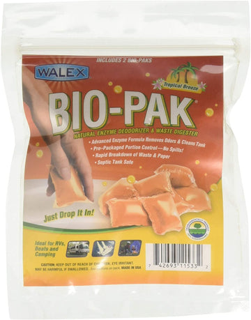 Walex BIOTROP2 Bio-Pak Holding Tank Deodorizer - Tropical Breeze, 2 Pack