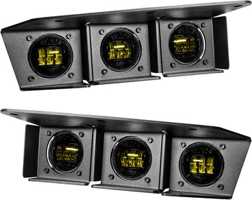 ORACLE Lighting 2021-2022 Ford Bronco Triple LED Fog Light Kit for Steel Bumper, Yellow