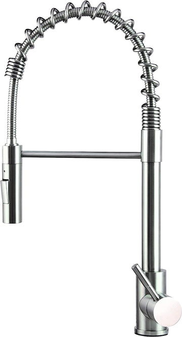 Lippert Components 719323 Spring Faucet - Single Hole, Stainless Steel (433513)