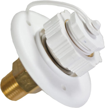 Aqua Pro 27895 Polar White Plastic Surface Mounting Flange with 1/2" Male Pipe Thread