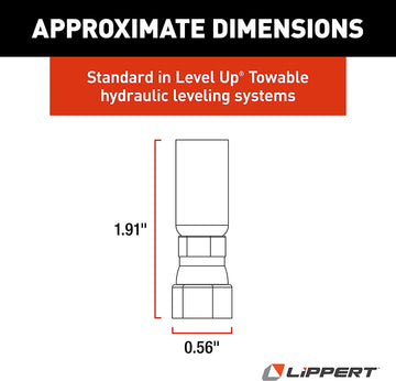 Lippert Components 138416 Hydraulic Hose End Fitting,1 Pack