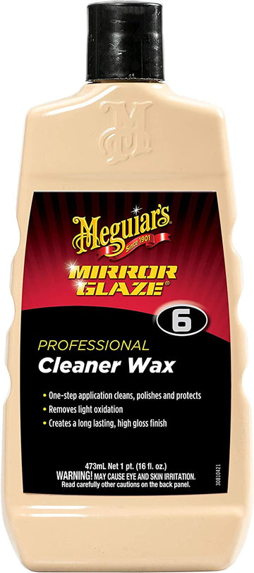 Meguiar's M0616 Mirror Glaze Cleaner Wax, 16 Ounce