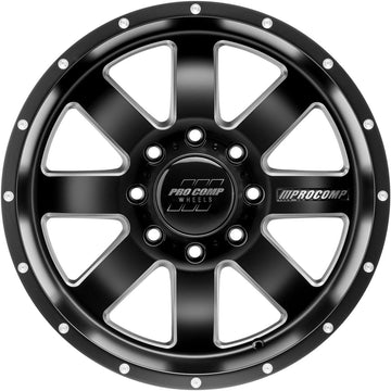 Pro Comp Wheels Trilogy Black Wheel with Painted (20 x 10. inches /8 x 6 inches, -18 inches Offset)