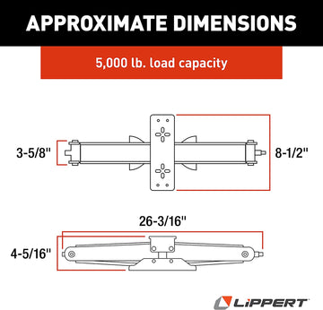 Lippert 285325 Manual Scissor Jack Kit - 24