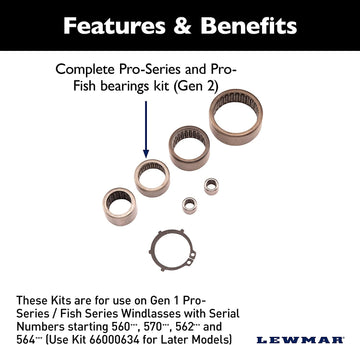 Lewmar PS Bearings KIT