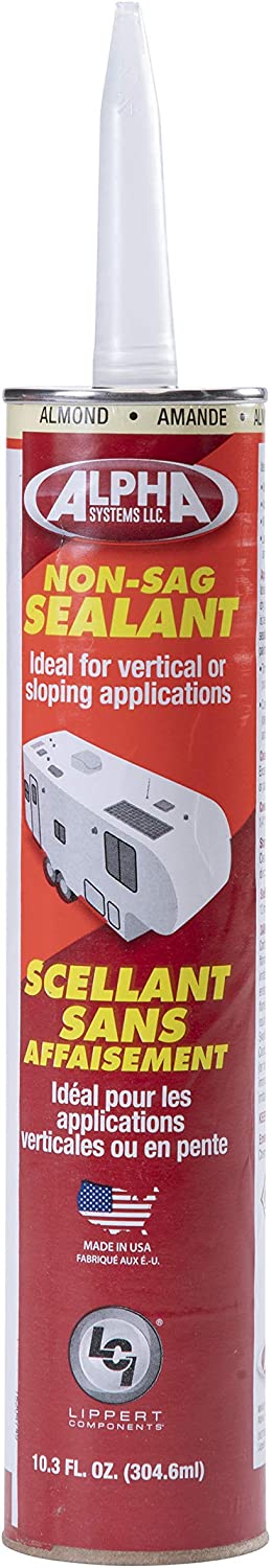 Lippert Components 1010 Low VOC Non-Sag Sealant, Almond (10.3 Oz. Tube) (N101006TLCI)