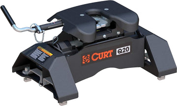 CURT 16094 Q20 5th Wheel Hitch, 20,000 lbs, Select Chevrolet Silverado, GMC Sierra 2500, 3500 HD, 8-Foot Bed Puck System
