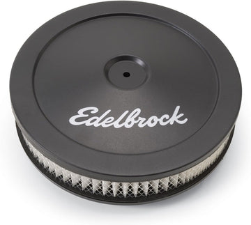 Edelbrock 1203 Pro-Flo Black Finish 2" Round Air Filter Element with 10" Diameter