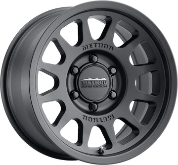 Method Race Wheels 703 Matte Black 16x8" 6x5.5", 0mm offset 4.5" Backspace, MR70368060500 16x8 inches, 6x5.5, 0/4.5" Black